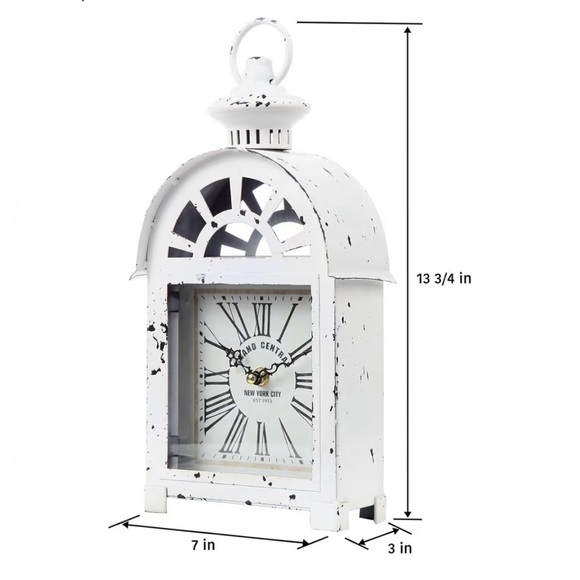 Lantern Grand Central New York City Train Station-Style Mantle Clock - Picture 4 of 6